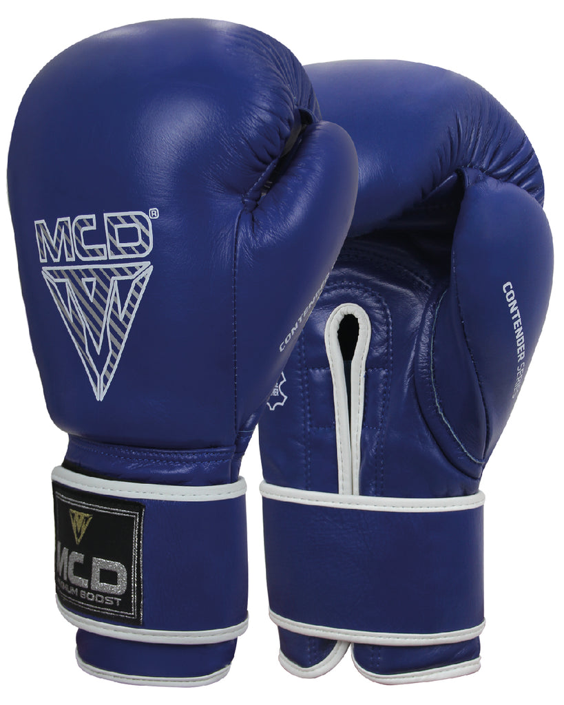 MCD Red / Blue Contender Leather Boxing Sparring Gloves