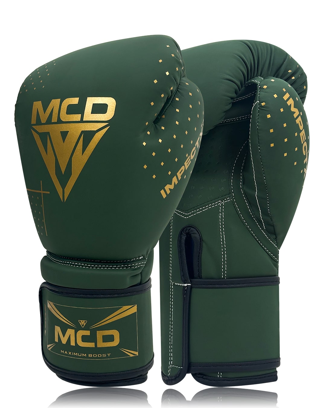 MCD IMPECT-X BOXING GLOVES GREEN/GOLDEN MCD SPORTS