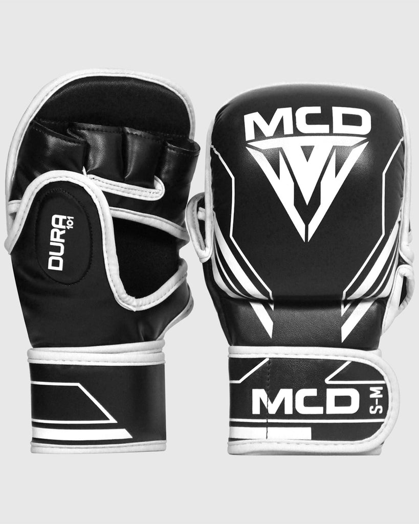 MCD DURA-101 SPARRING GLOVES BLACK&WHITE