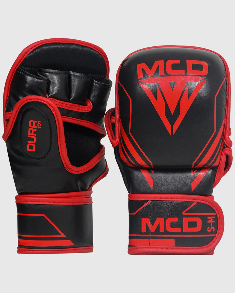 MCD DURA-101 SPARRING GLOVES BLACK&RED