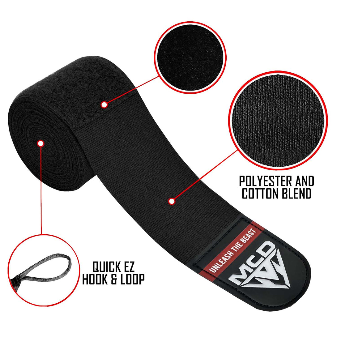 MCD Professional Boxing Hand Wrap Black – MCD SPORTS