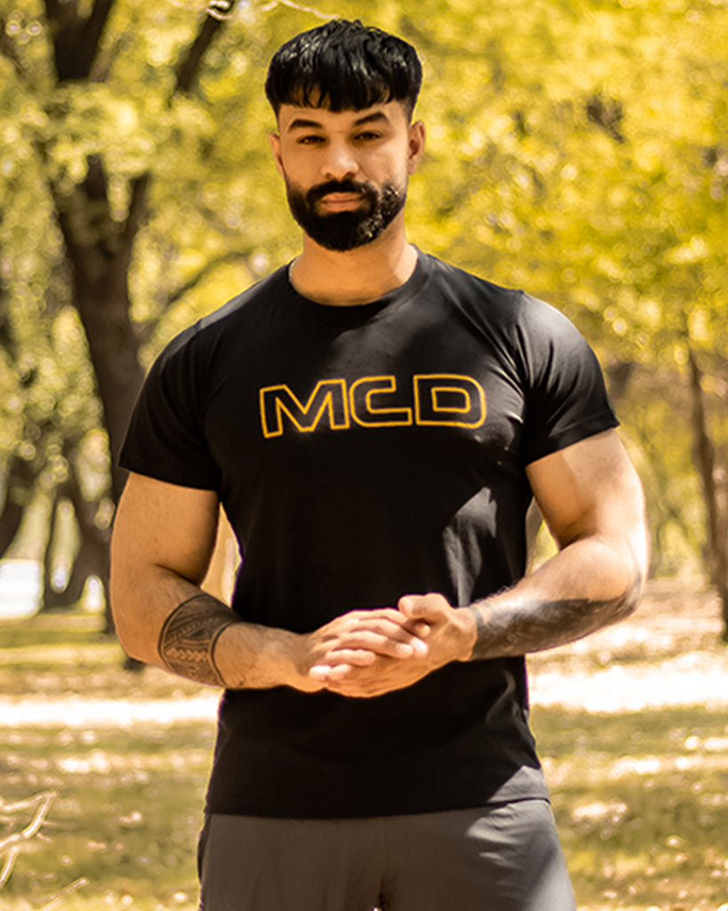 MCD MENS COTTON T-SHIRT BLACK